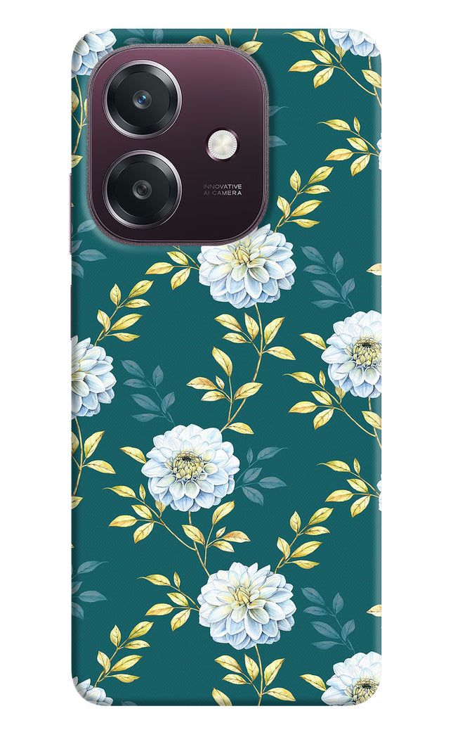 Flowers Oppo A3 5G Hard Case Back Cover by Casekaro