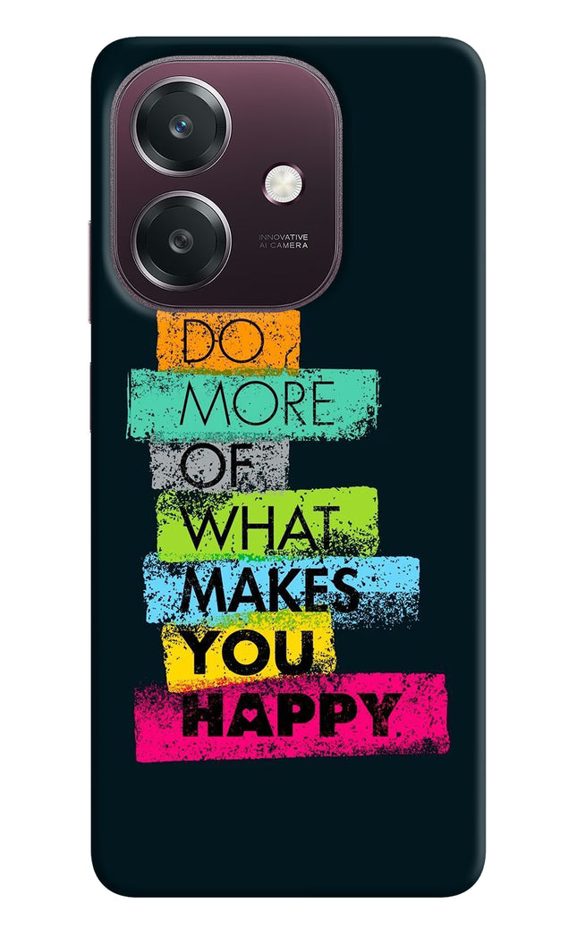 Do More Of What Makes You Happy Oppo A3 5G Hard Case Back Cover by Casekaro