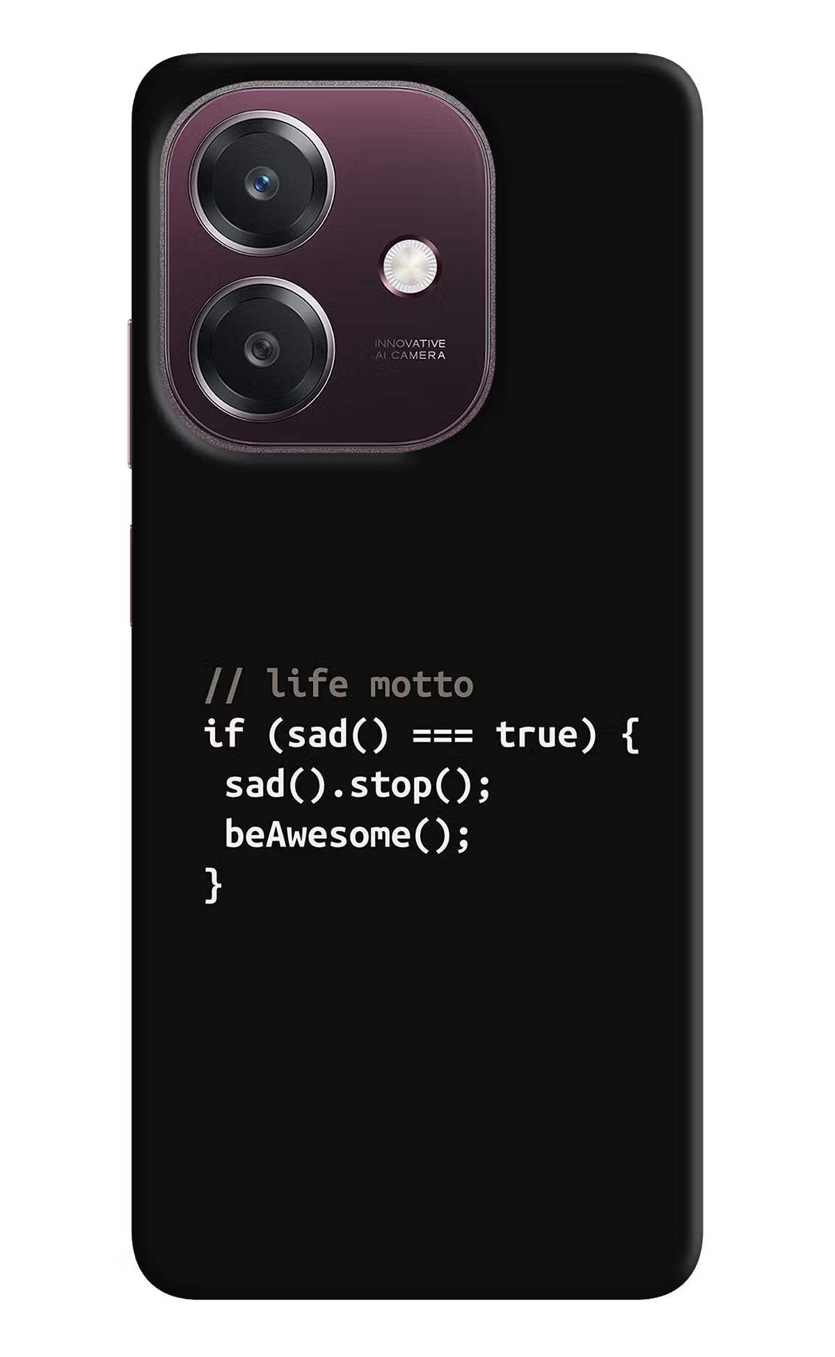 Life Motto Code Oppo A3 5G Back Cover