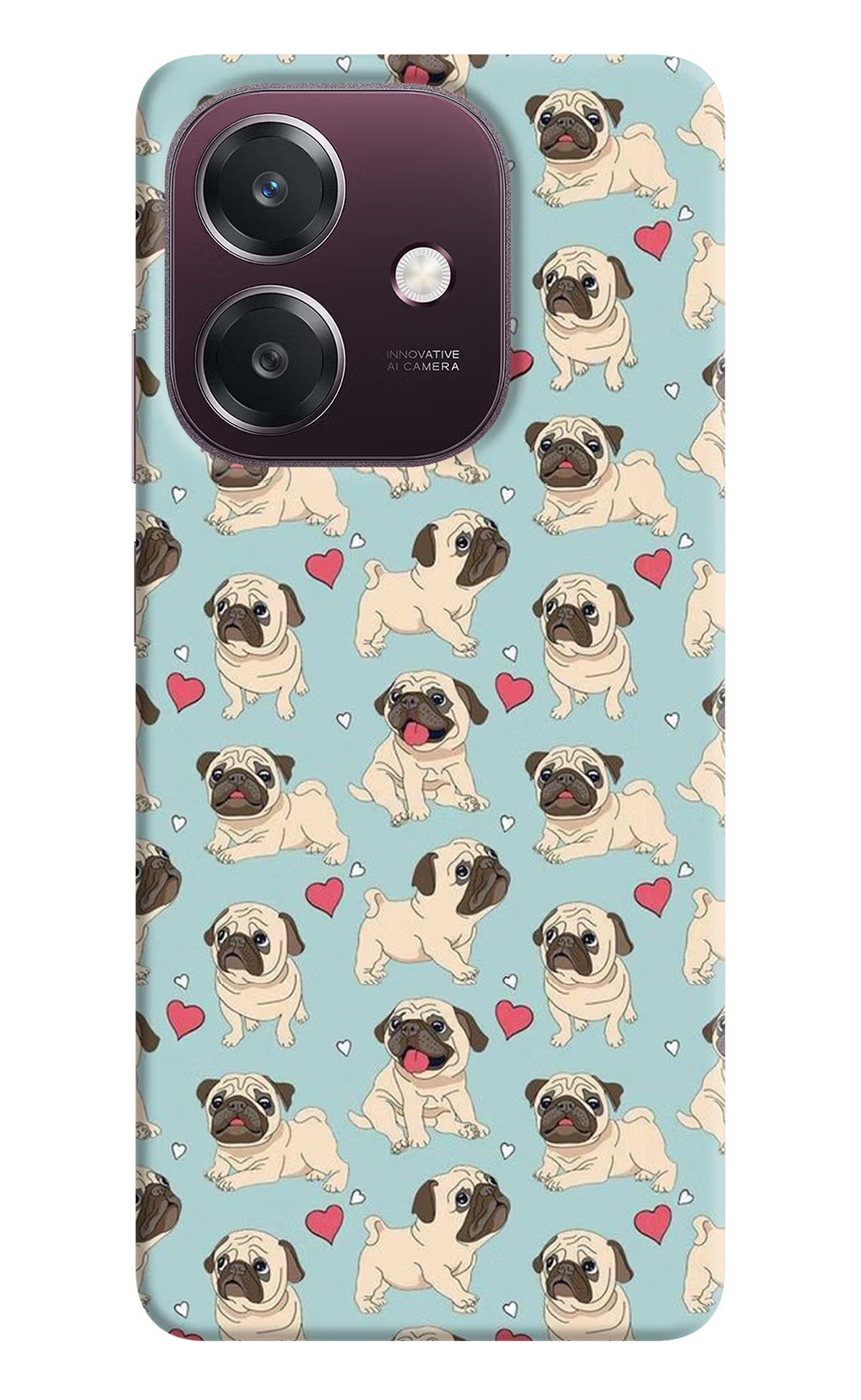 Pug Dog Oppo A3 5G Back Cover