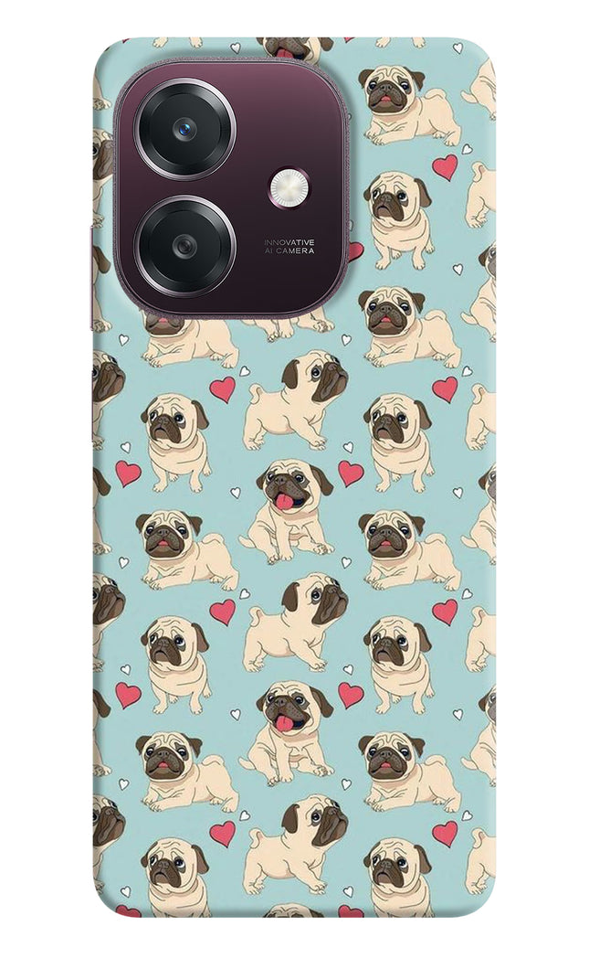 Pug Dog Oppo A3 5G Hard Case Back Cover by Casekaro