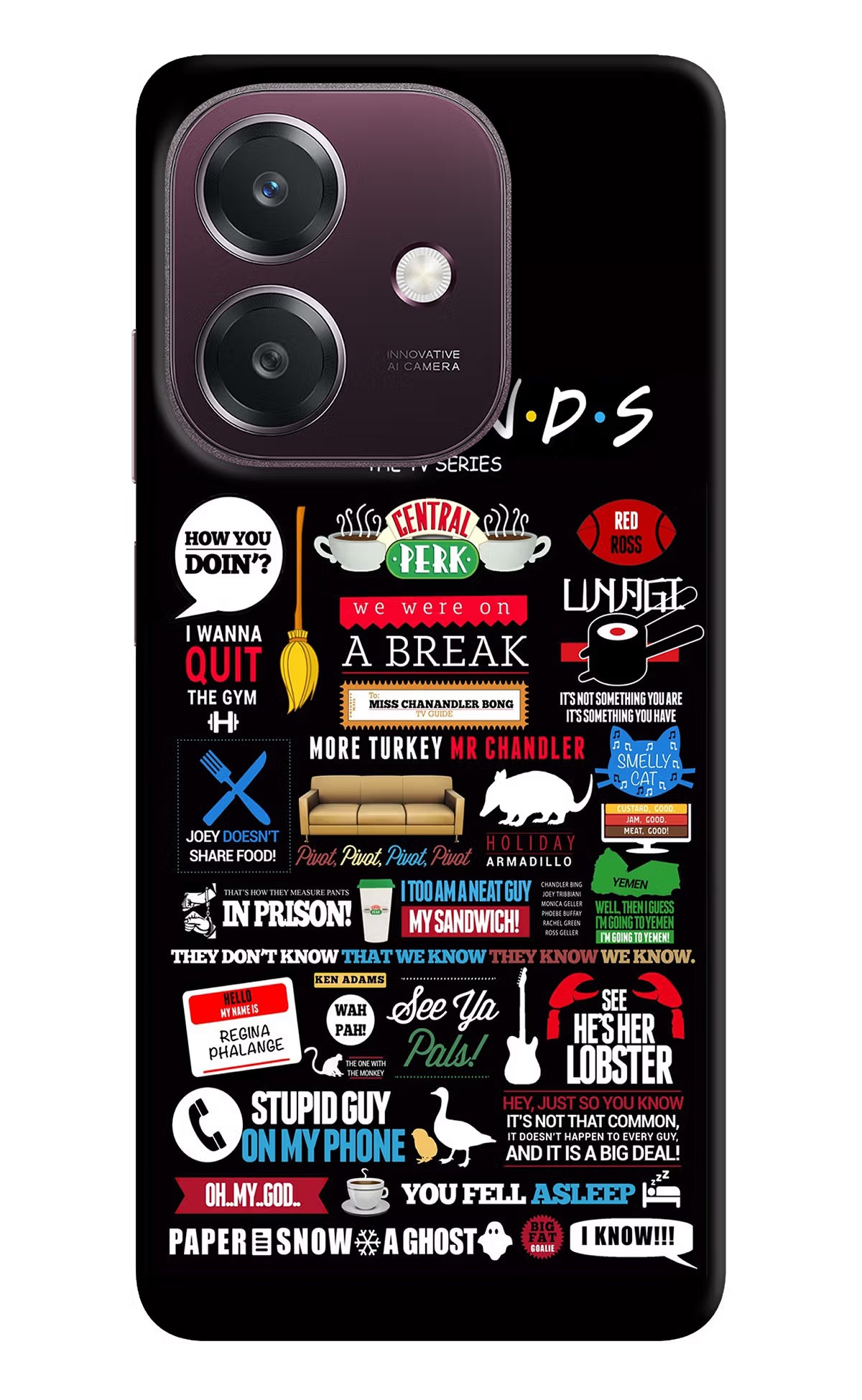 FRIENDS Oppo A3 5G Back Cover
