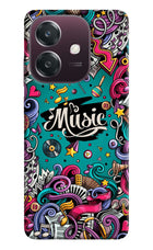 Music Graffiti Oppo A3 5G Hard Case Back Cover by Casekaro