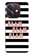 Blah Blah Blah Oppo A3 5G Hard Case Back Cover by Casekaro