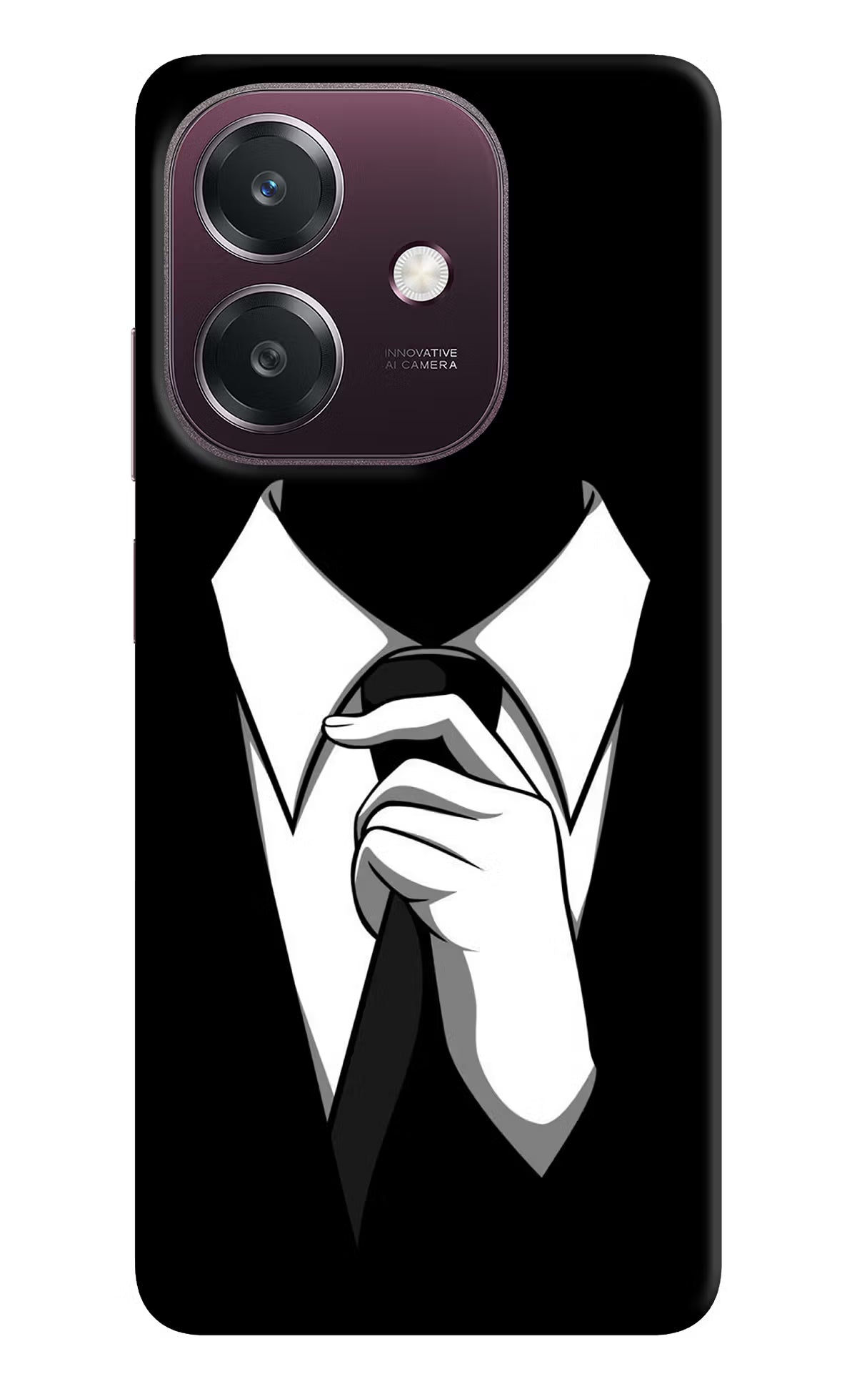 Black Tie Oppo A3 5G Back Cover