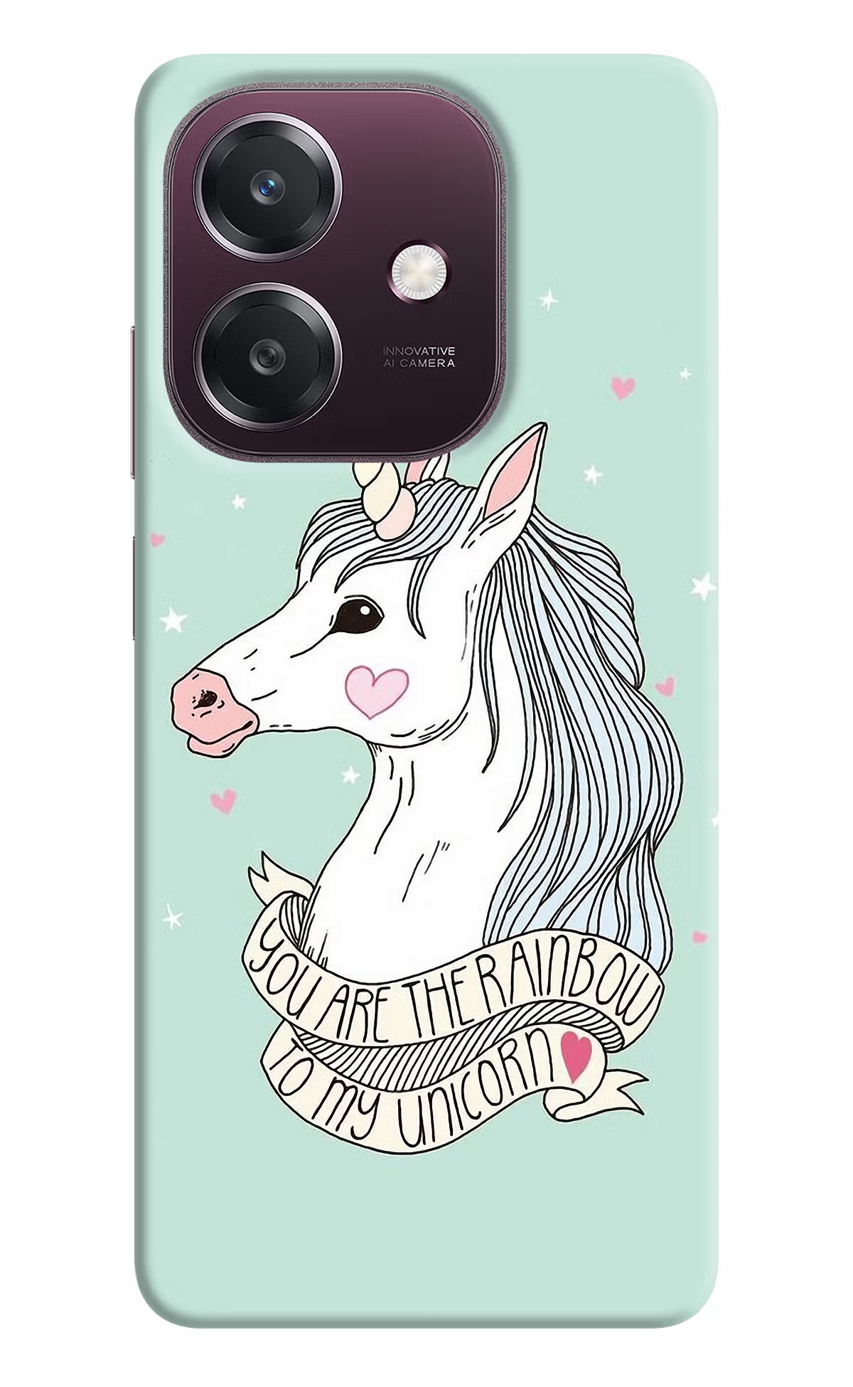 Unicorn Wallpaper Oppo A3 5G Back Cover