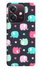 Elephants Oppo A3 5G Hard Case Back Cover by Casekaro