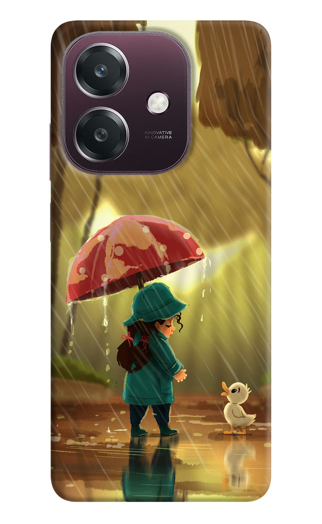 Rainy Day Oppo A3 5G Hard Case Back Cover by Casekaro
