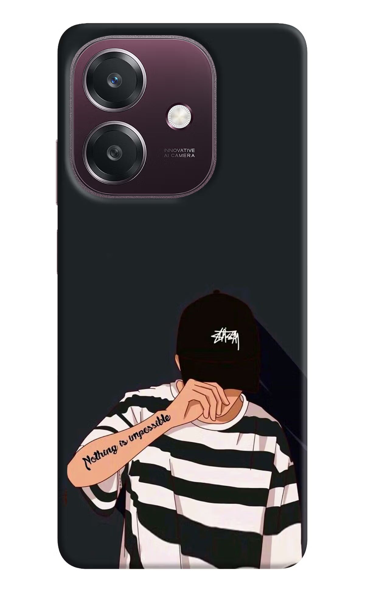 Aesthetic Boy Oppo A3 5G Back Cover