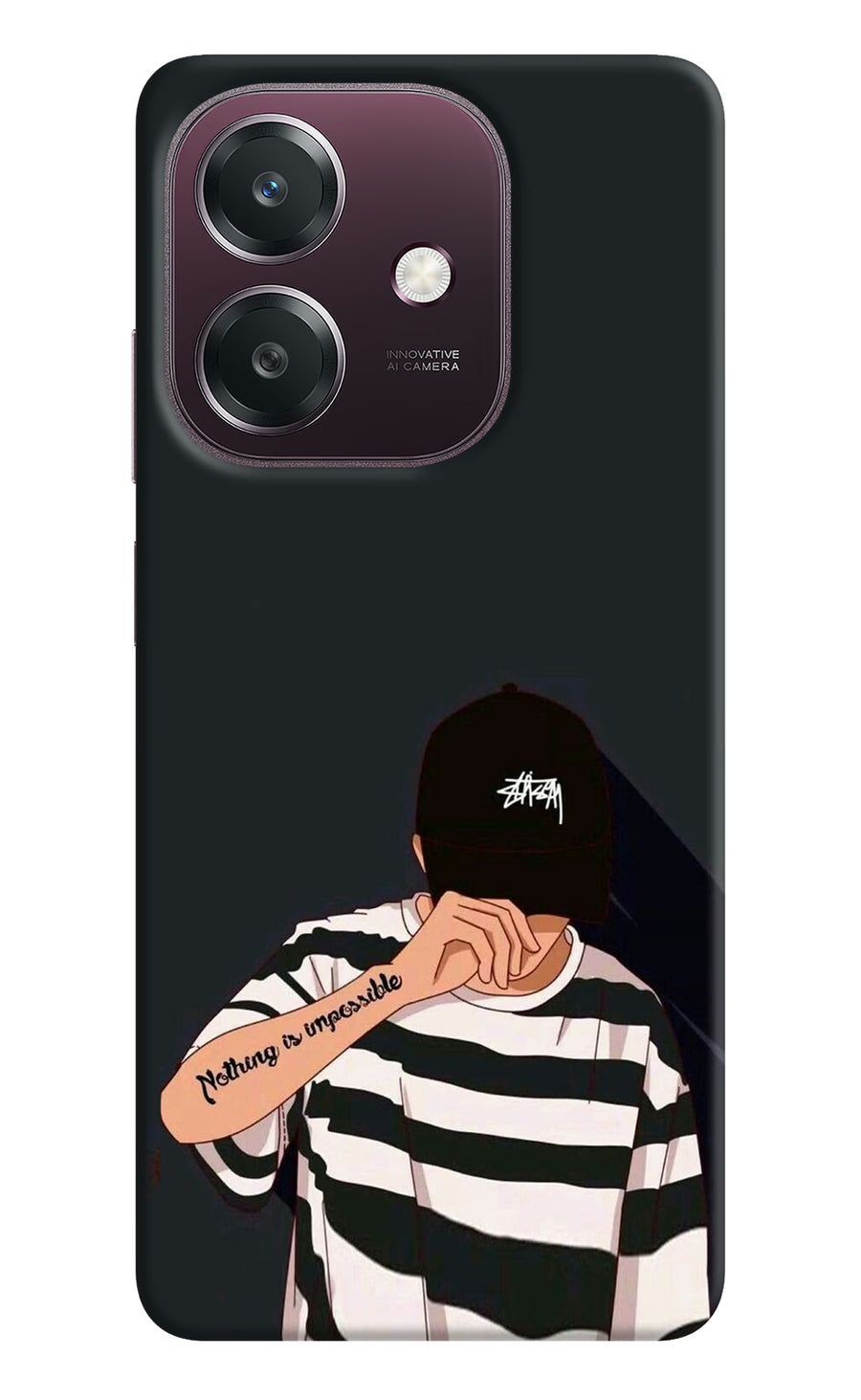 Aesthetic Boy Oppo A3 5G Back Cover, Hard case