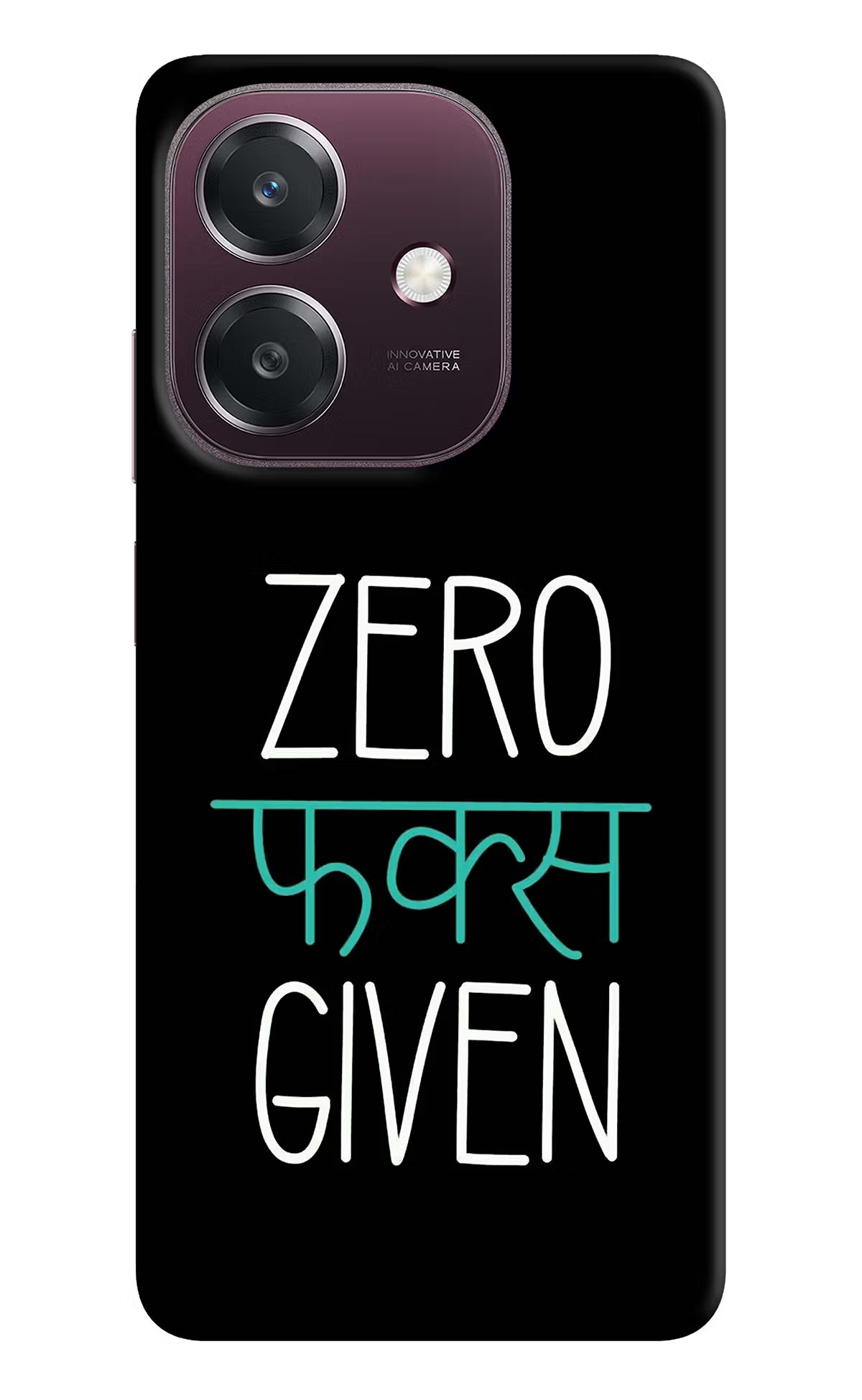 Zero Fucks Given Oppo A3 5G Back Cover