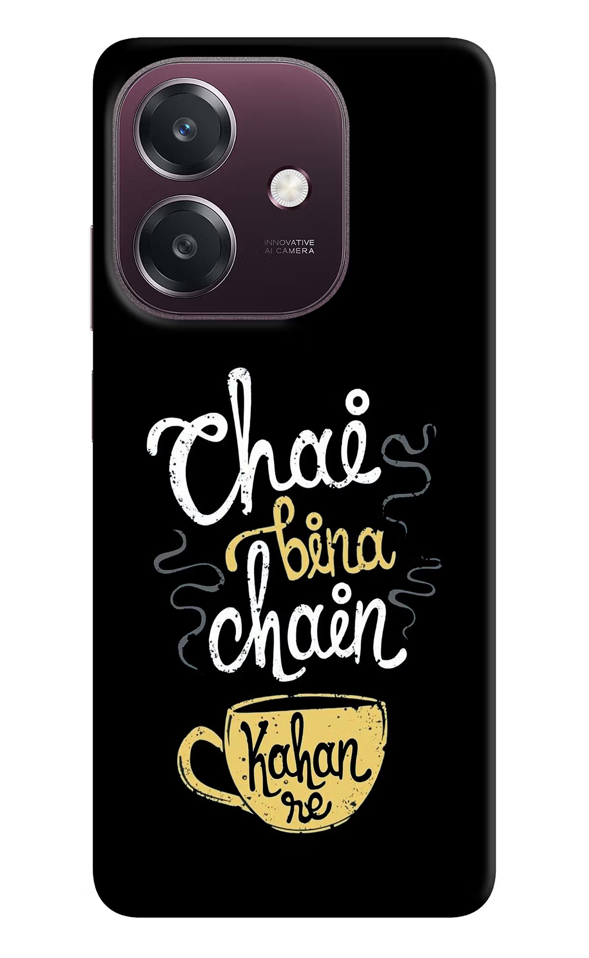 Chai Bina Chain Kaha Re Oppo A3 5G Back Cover