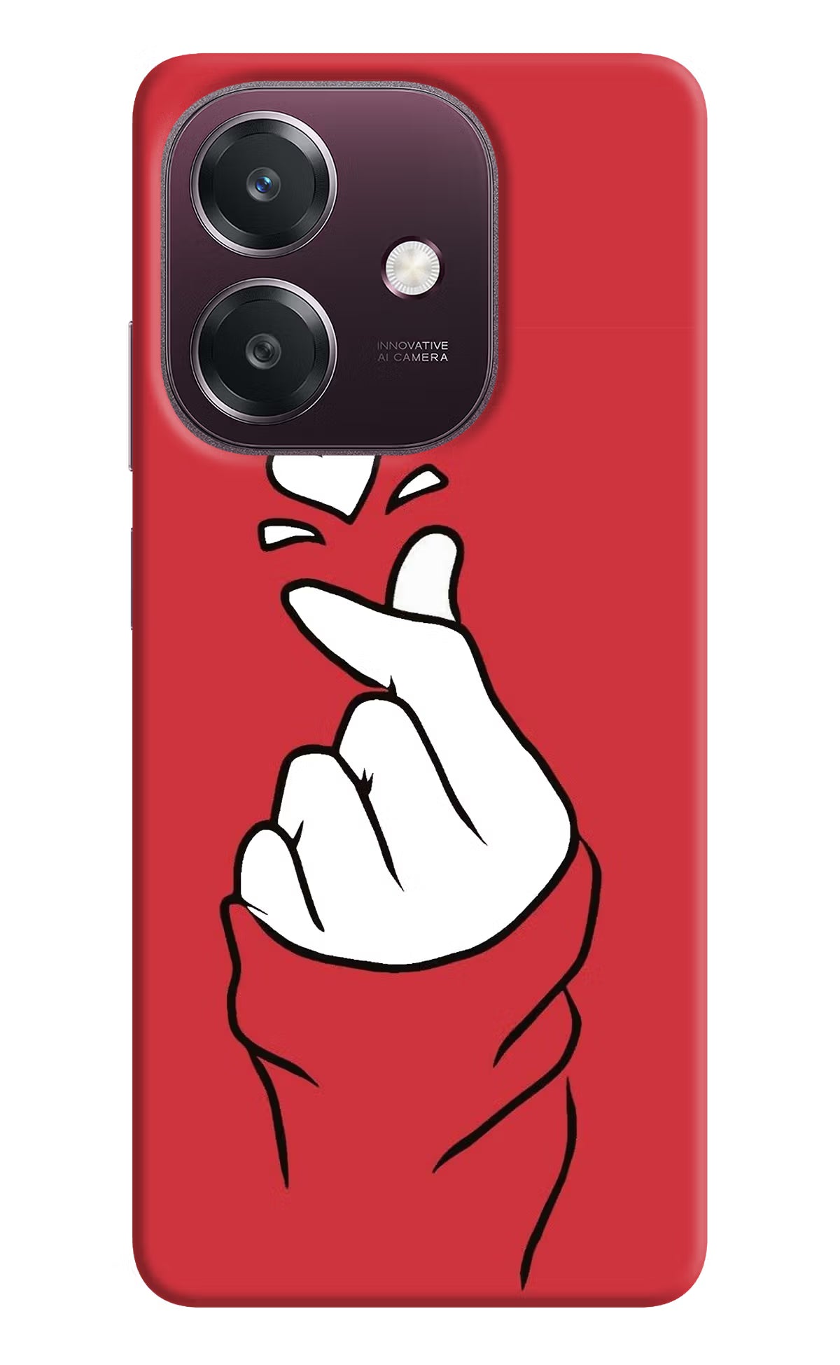Korean Love Sign Oppo A3 5G Back Cover