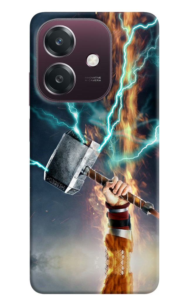 Thor Hammer Mjolnir Oppo A3 5G Hard Case Back Cover by Casekaro