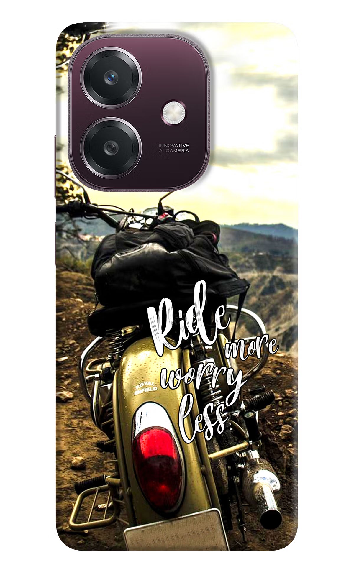 Ride More Worry Less Oppo A3 5G Back Cover