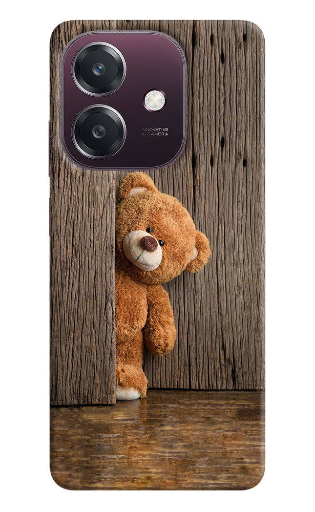 Teddy Wooden Oppo A3 5G Hard Case Back Cover by Casekaro