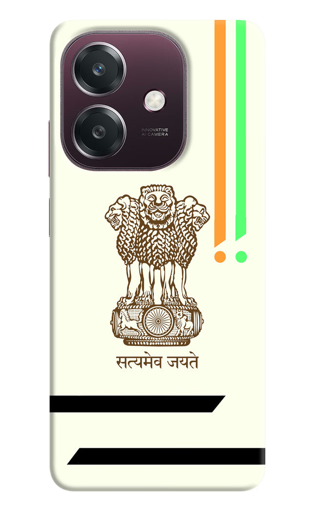 Satyamev Jayate Brown Logo Oppo A3 5G Hard Case Back Cover by Casekaro