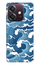 Blue Waves Oppo A3 5G Hard Case Back Cover by Casekaro