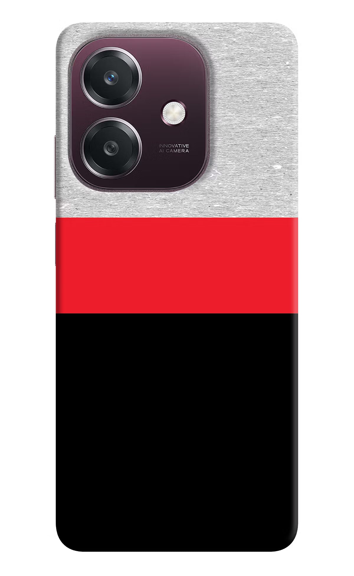 Tri Color Pattern Oppo A3 5G Back Cover