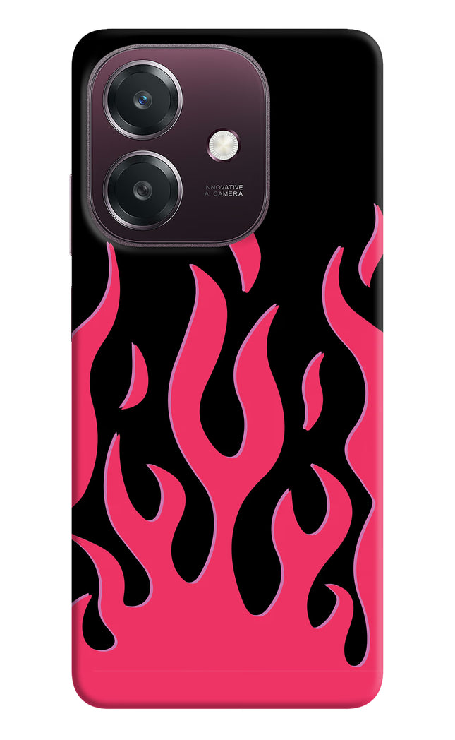 Fire Flames Oppo A3 5G Hard Case Back Cover by Casekaro