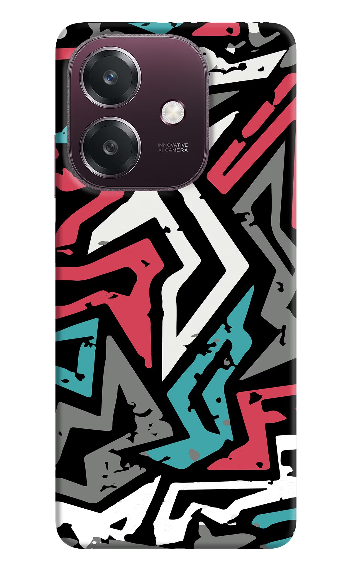 Geometric Graffiti Oppo A3 5G Back Cover