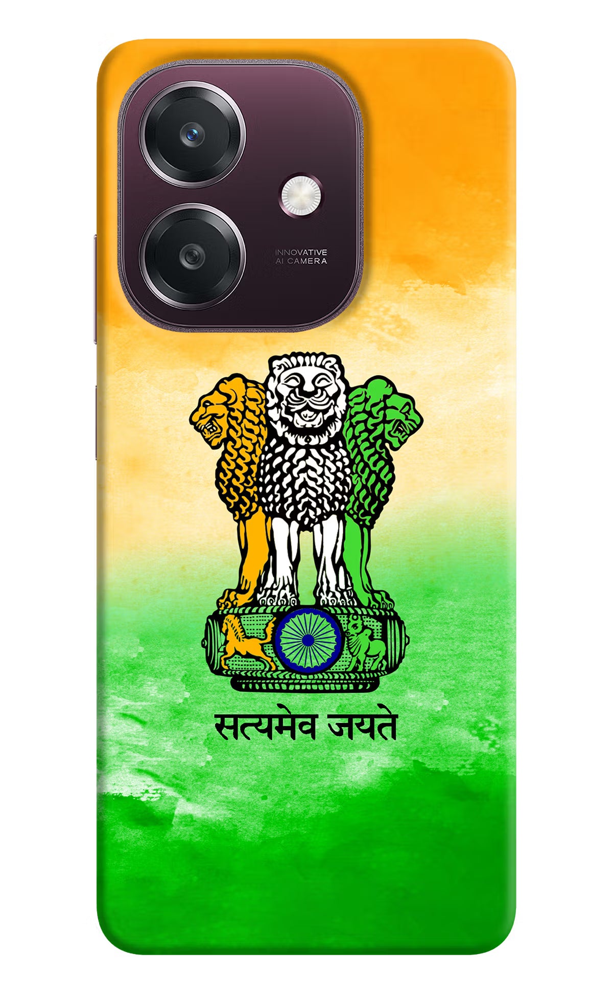 Satyamev Jayate Flag Oppo A3 5G Back Cover