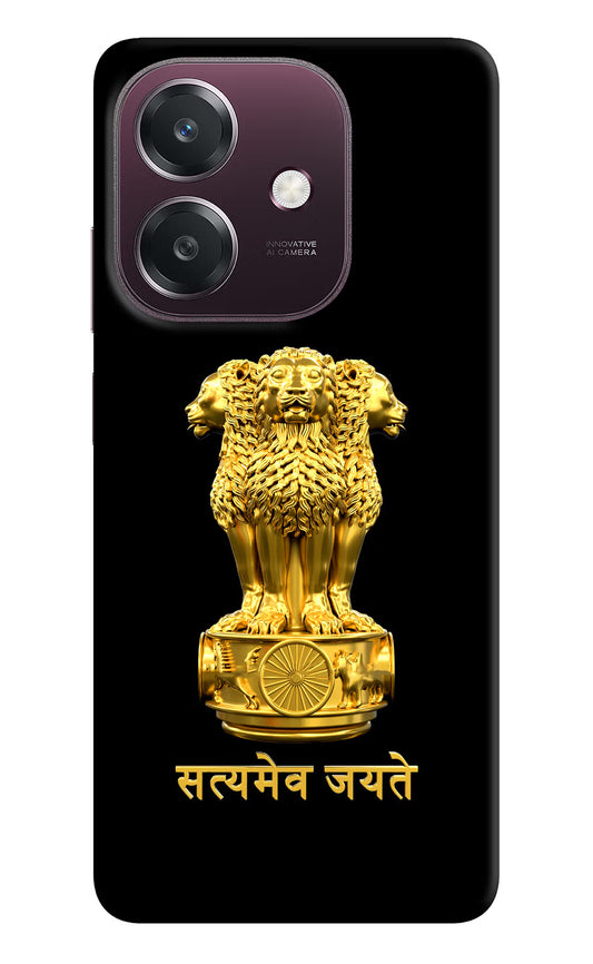 Satyamev Jayate Golden Oppo A3 5G Hard Case Back Cover by Casekaro