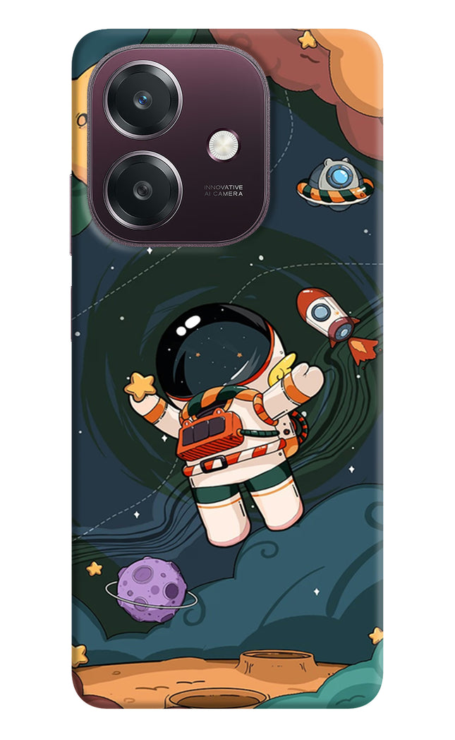 Cartoon Astronaut Oppo A3 5G Hard Case Back Cover by Casekaro
