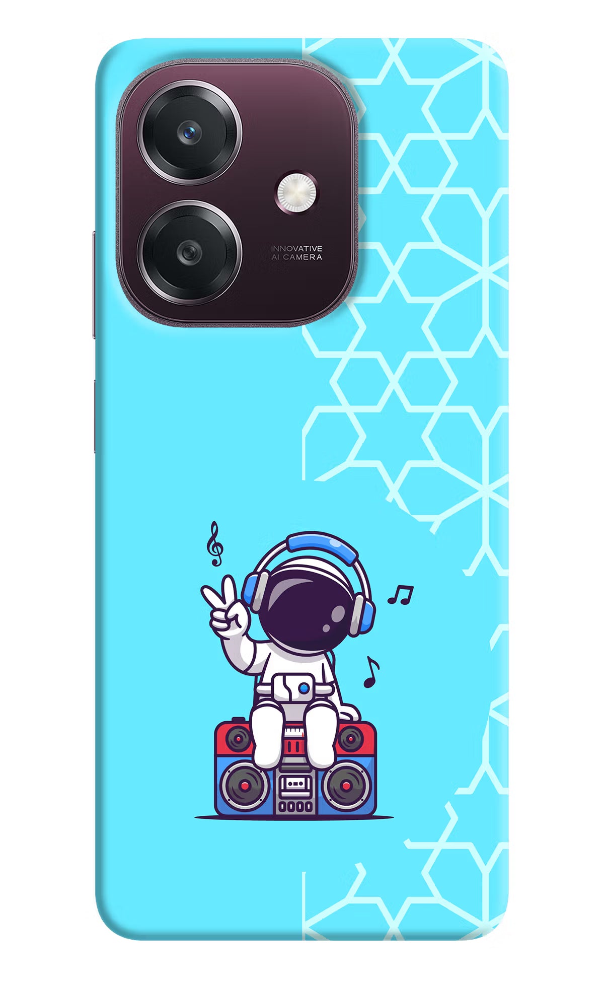 Cute Astronaut Chilling Oppo A3 5G Back Cover