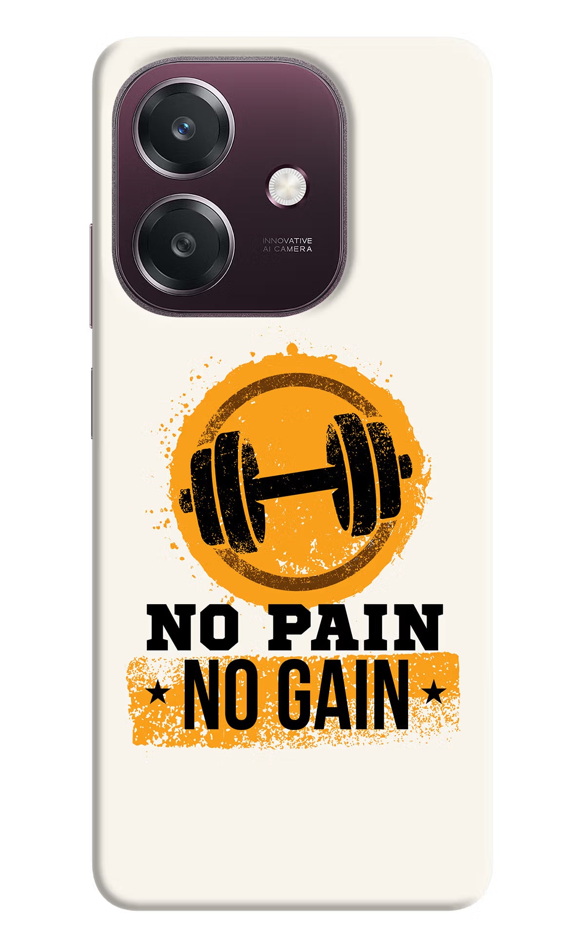 No Pain No Gain Oppo A3 5G Back Cover