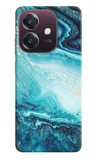 Blue Glitter Marble Oppo A3 5G Hard Case Back Cover by Casekaro