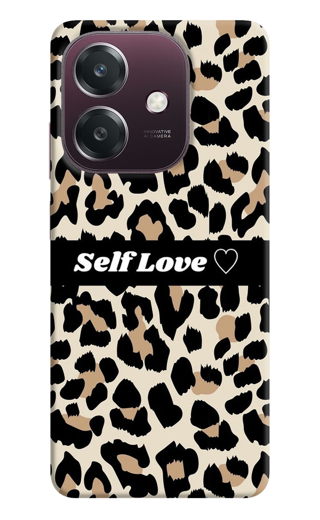 Leopard Print Self Love Oppo A3 5G Hard Case Back Cover by Casekaro