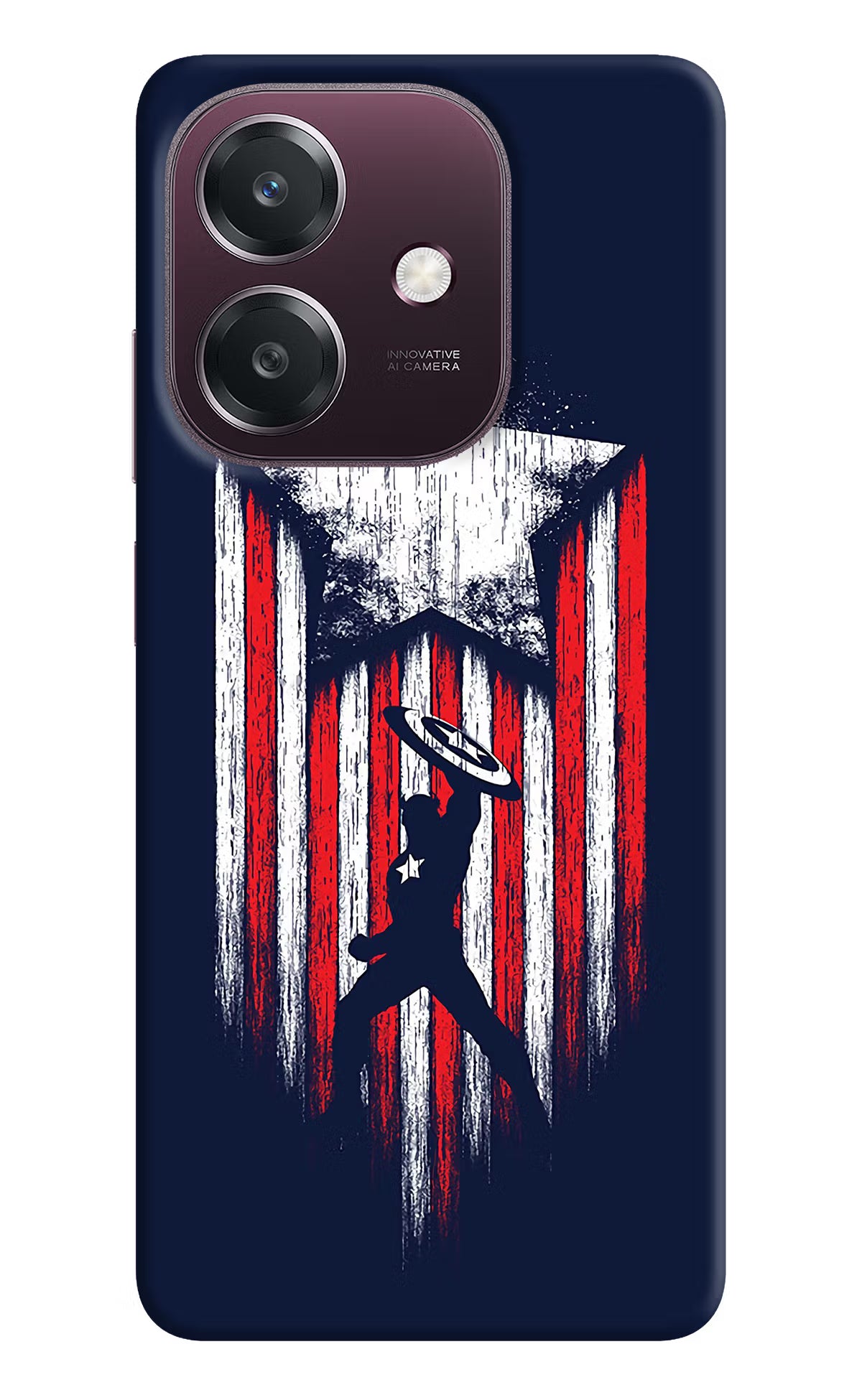 Captain America Marvel Art Oppo A3 5G Back Cover