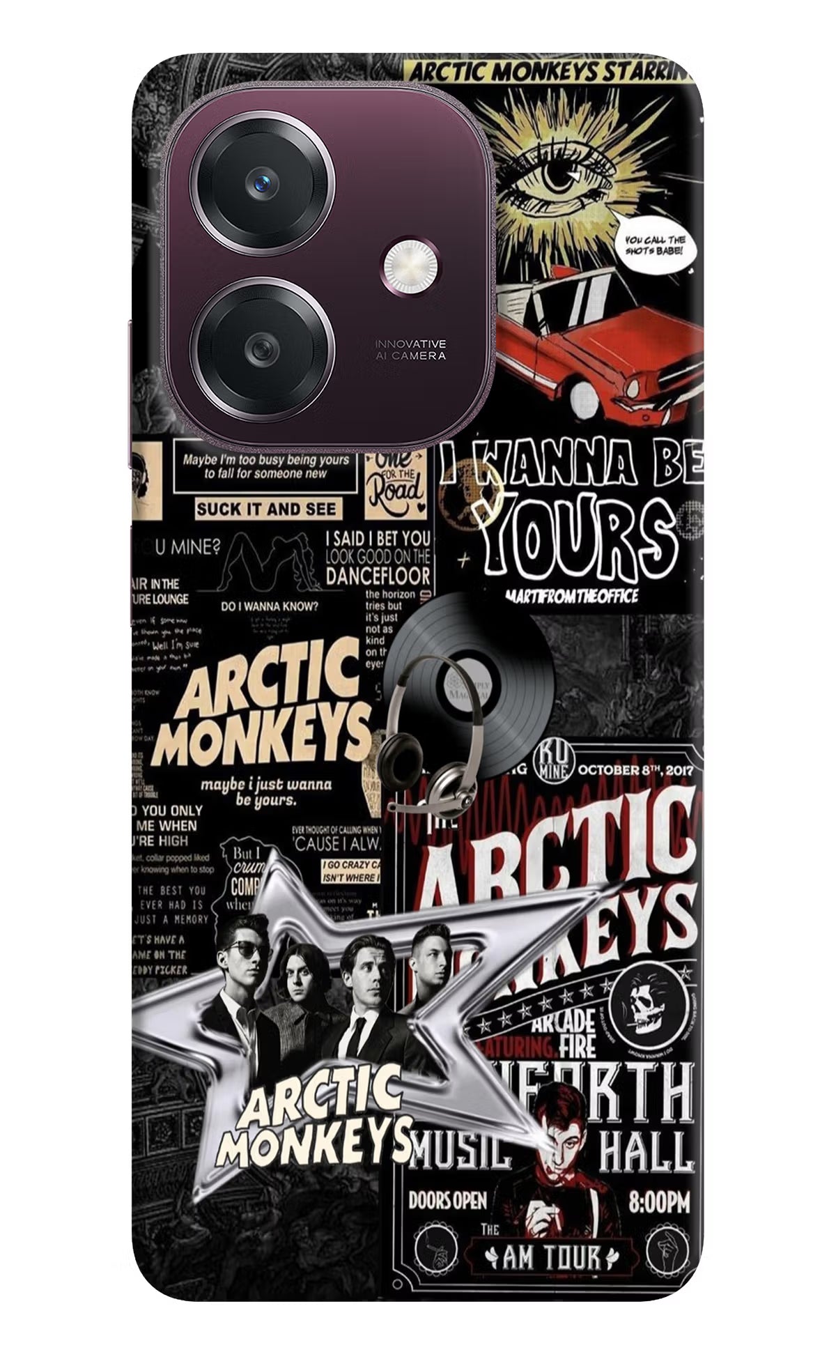 Arctic Monkeys Oppo A3 5G Back Cover