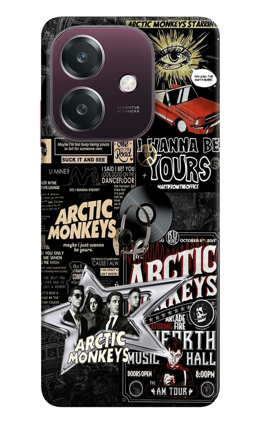 Arctic Monkeys Oppo A3 5G Back Cover, Hard case