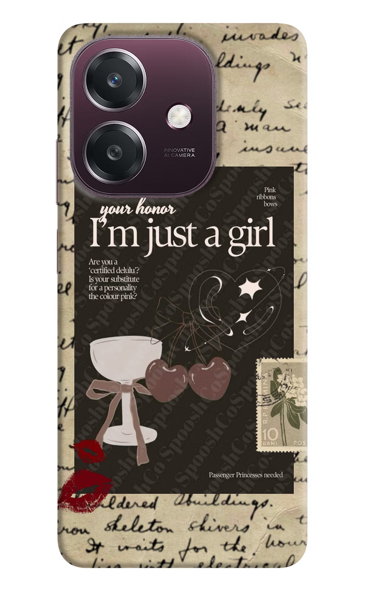 I am just a girl Oppo A3 5G Back Cover