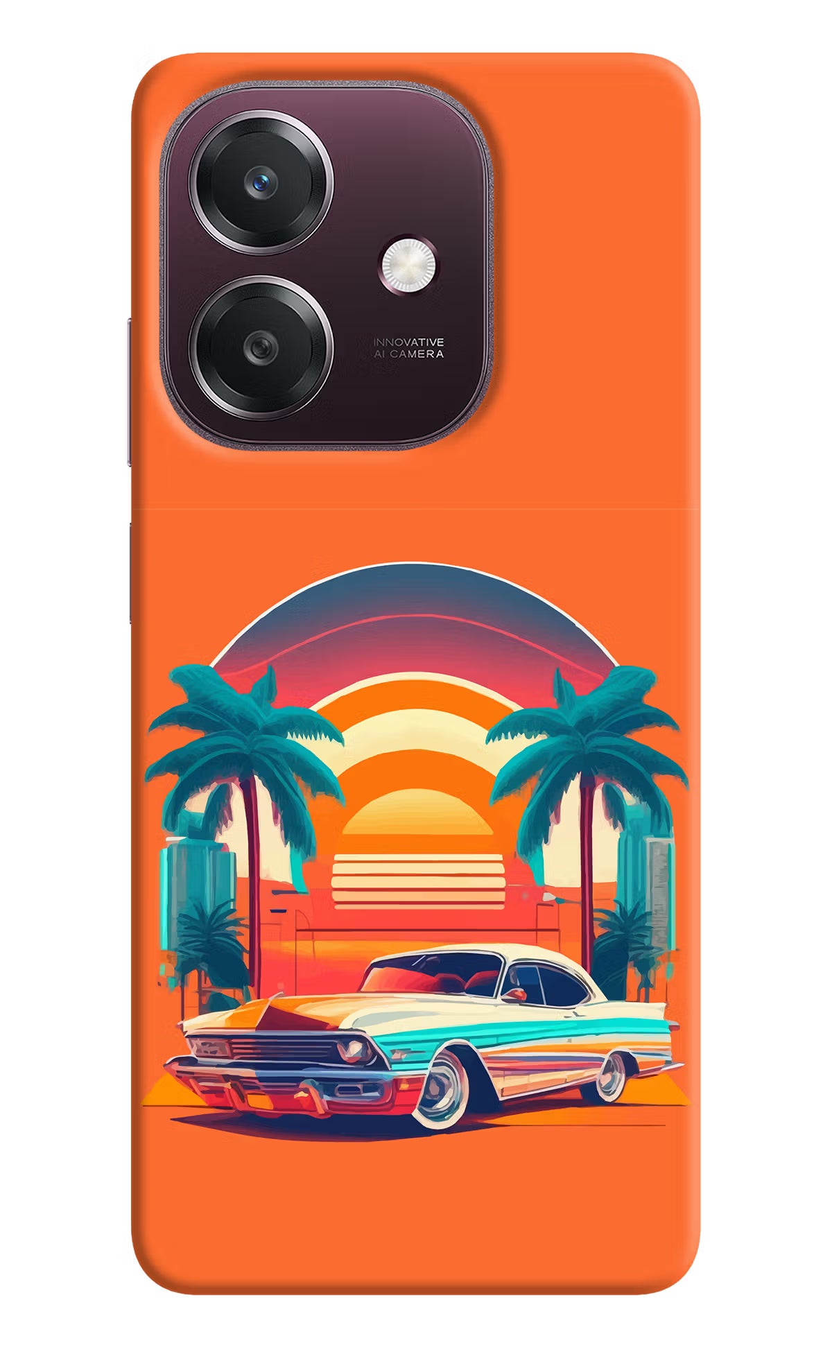 Palm Drive 80s Oppo A3 5G Back Cover