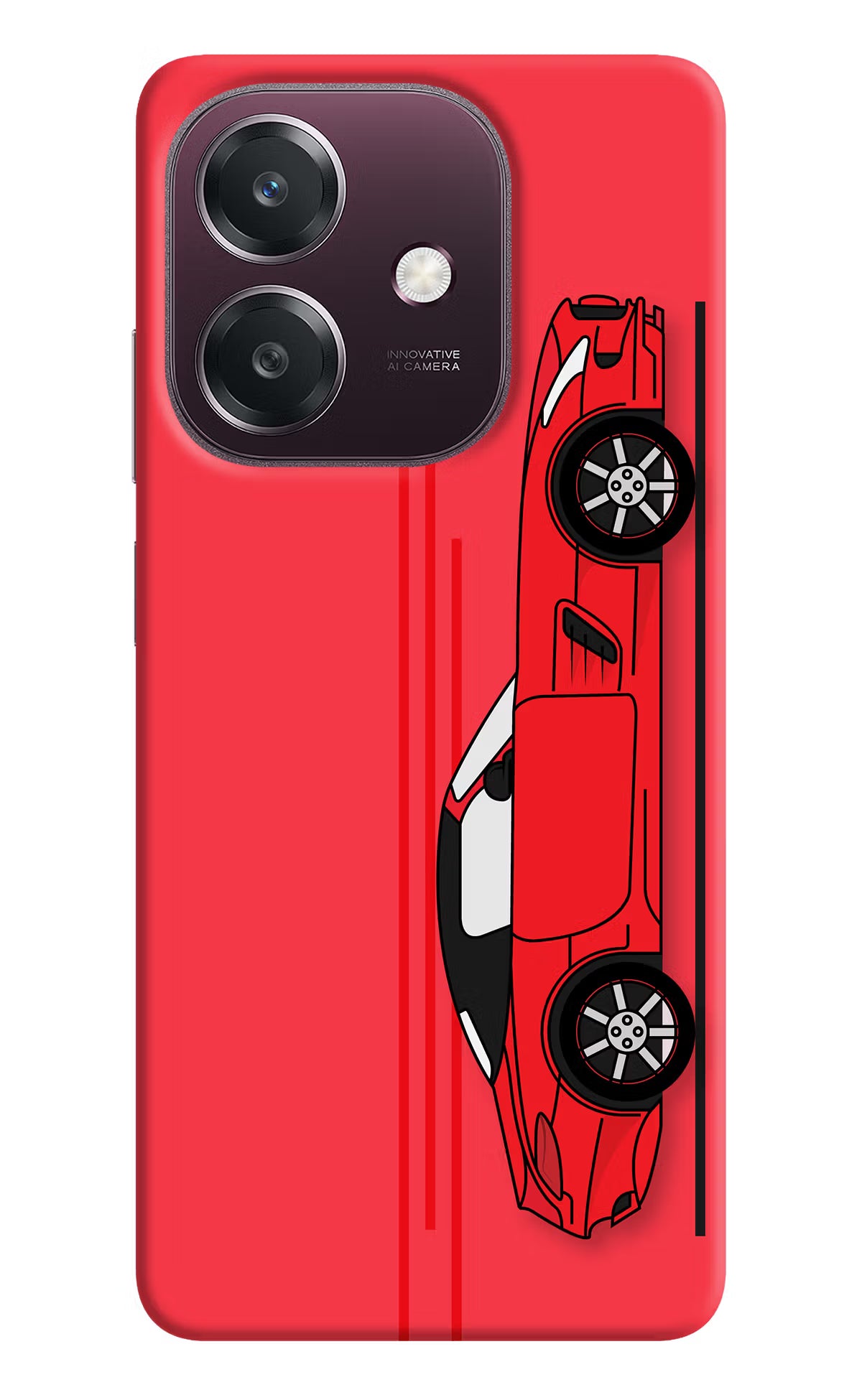 Red Velocity Oppo A3 5G Back Cover