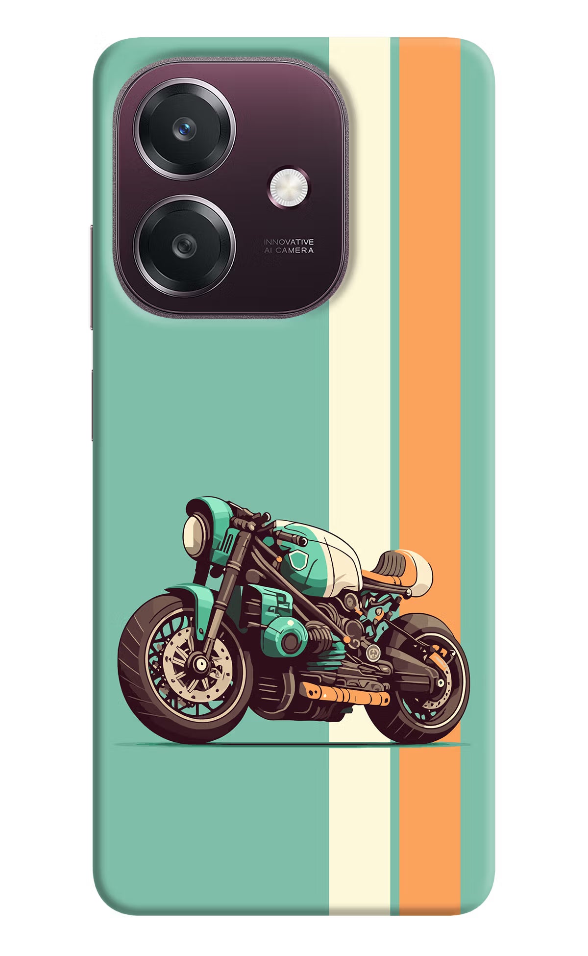 Striped Moto Drift Oppo A3 5G Back Cover