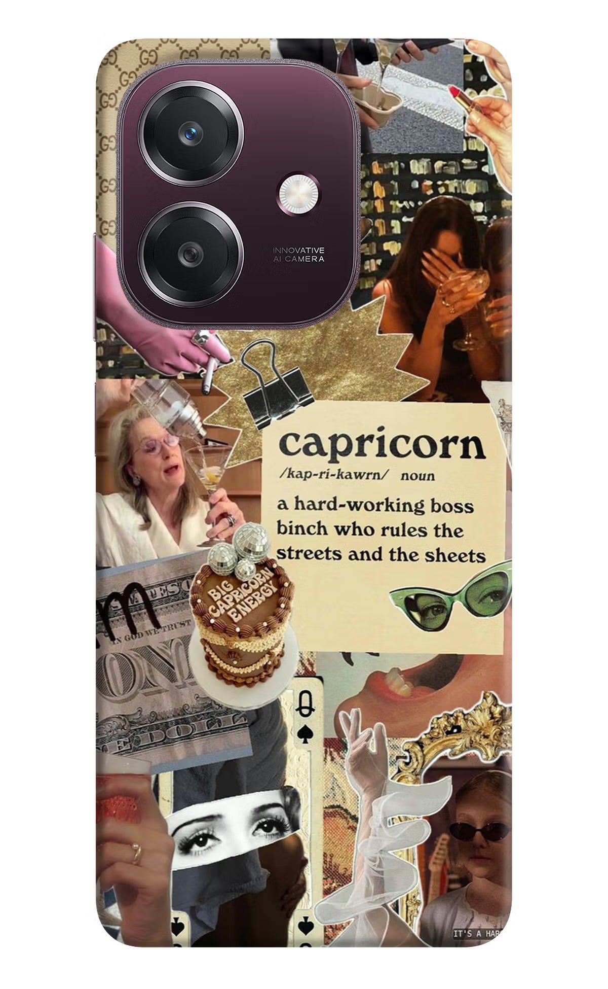 Capricorn Zodiac Oppo A3 5G Back Cover