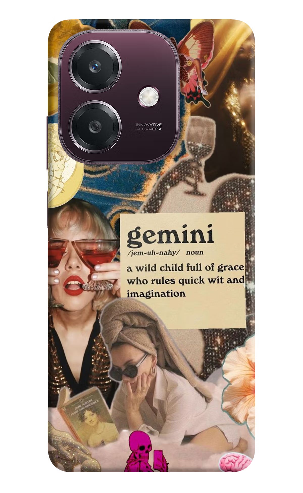 Gemini Zodiac Oppo A3 5G Back Cover