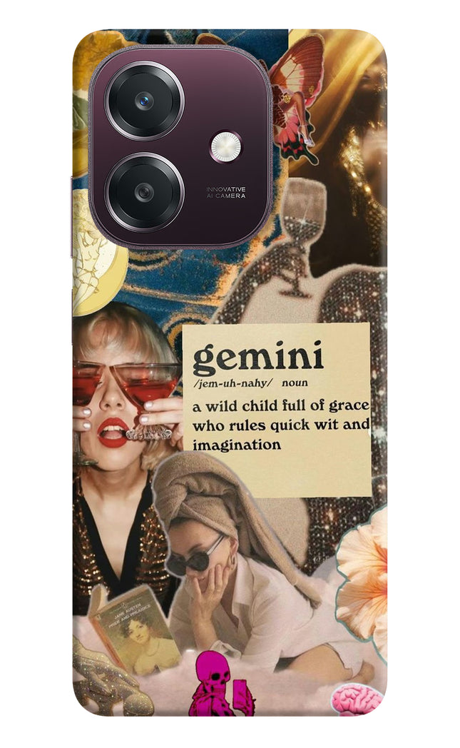 Gemini Zodiac Oppo A3 5G Hard Case Back Cover by Casekaro