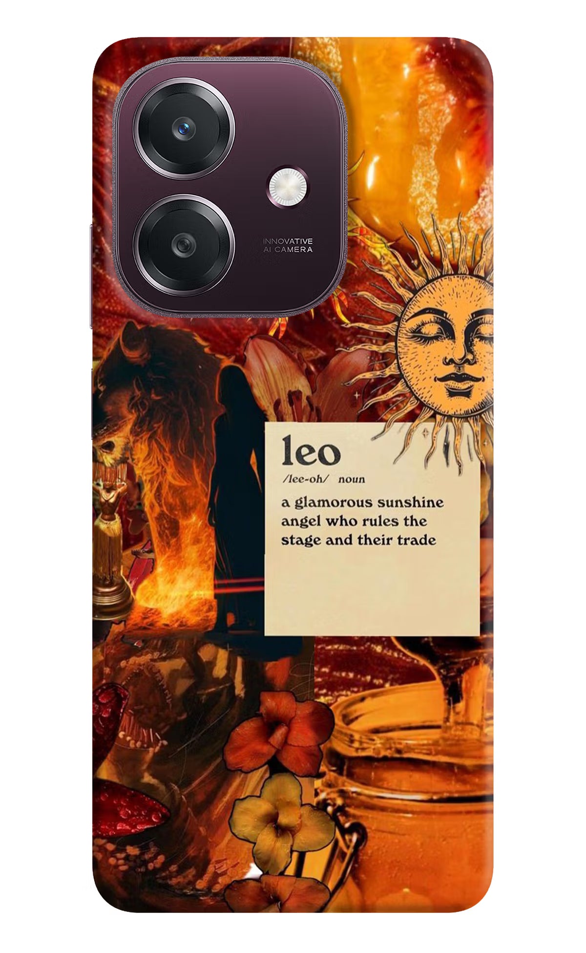 Leo Zodiac Oppo A3 5G Back Cover