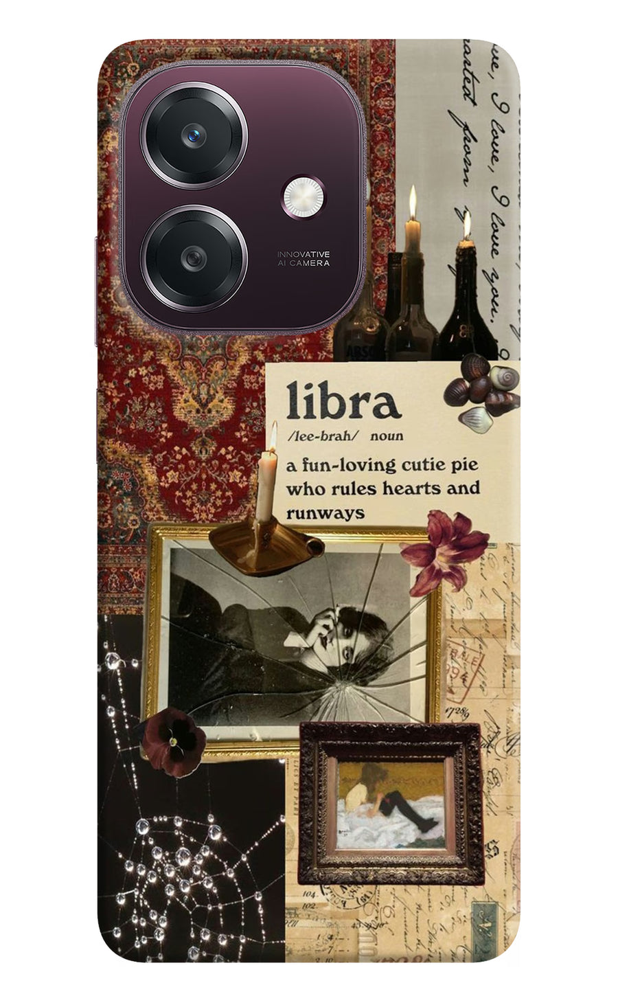 Libra Zodiac Oppo A3 5G Back Cover, Hard case