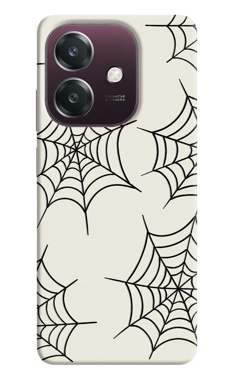 Spider Web Oppo A3 5G Back Cover, Hard case