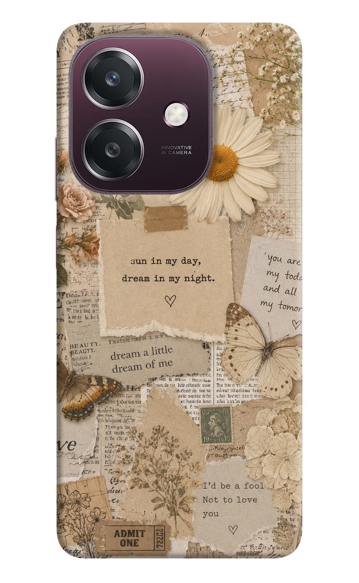 Vintage case Oppo A3 5G Back Cover
