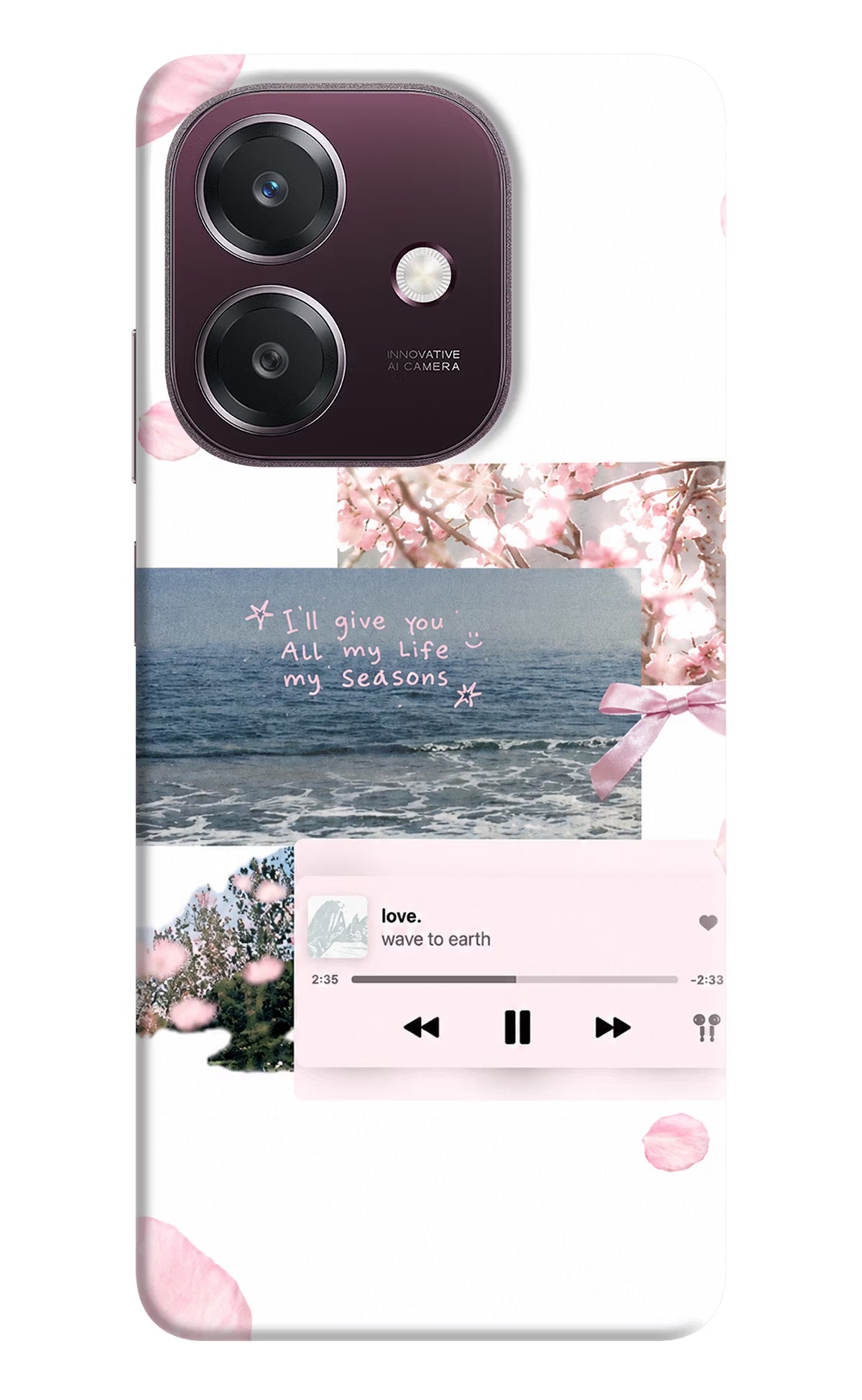 Wave to earth Oppo A3 5G Back Cover