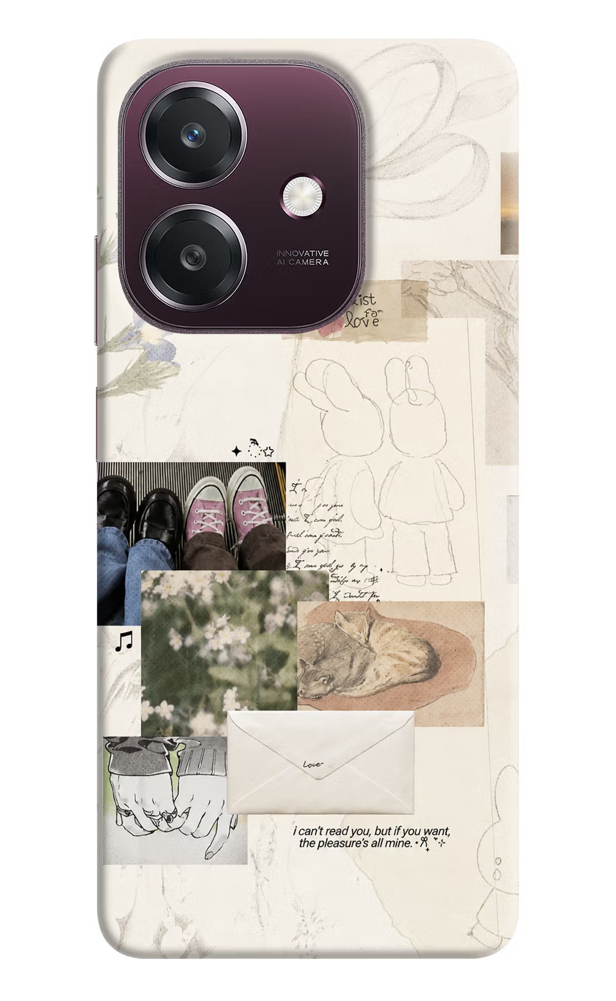 Soft Aesthetic Oppo A3 5G Back Cover