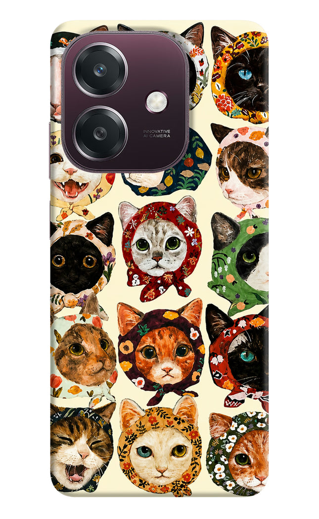 Cool Cat Oppo A3 5G Hard Case Back Cover by Casekaro