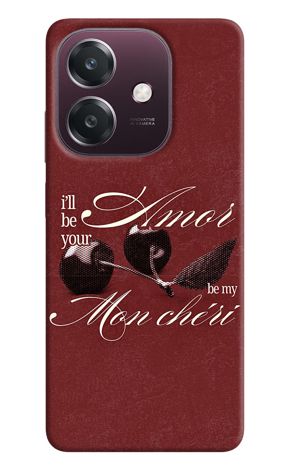 Velvet Cherry Oppo A3 5G Back Cover